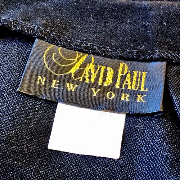 David Paul New York Vintage Long Straight Skirt Deep Slit Polyester Womens 12 - Picture 8 of 12